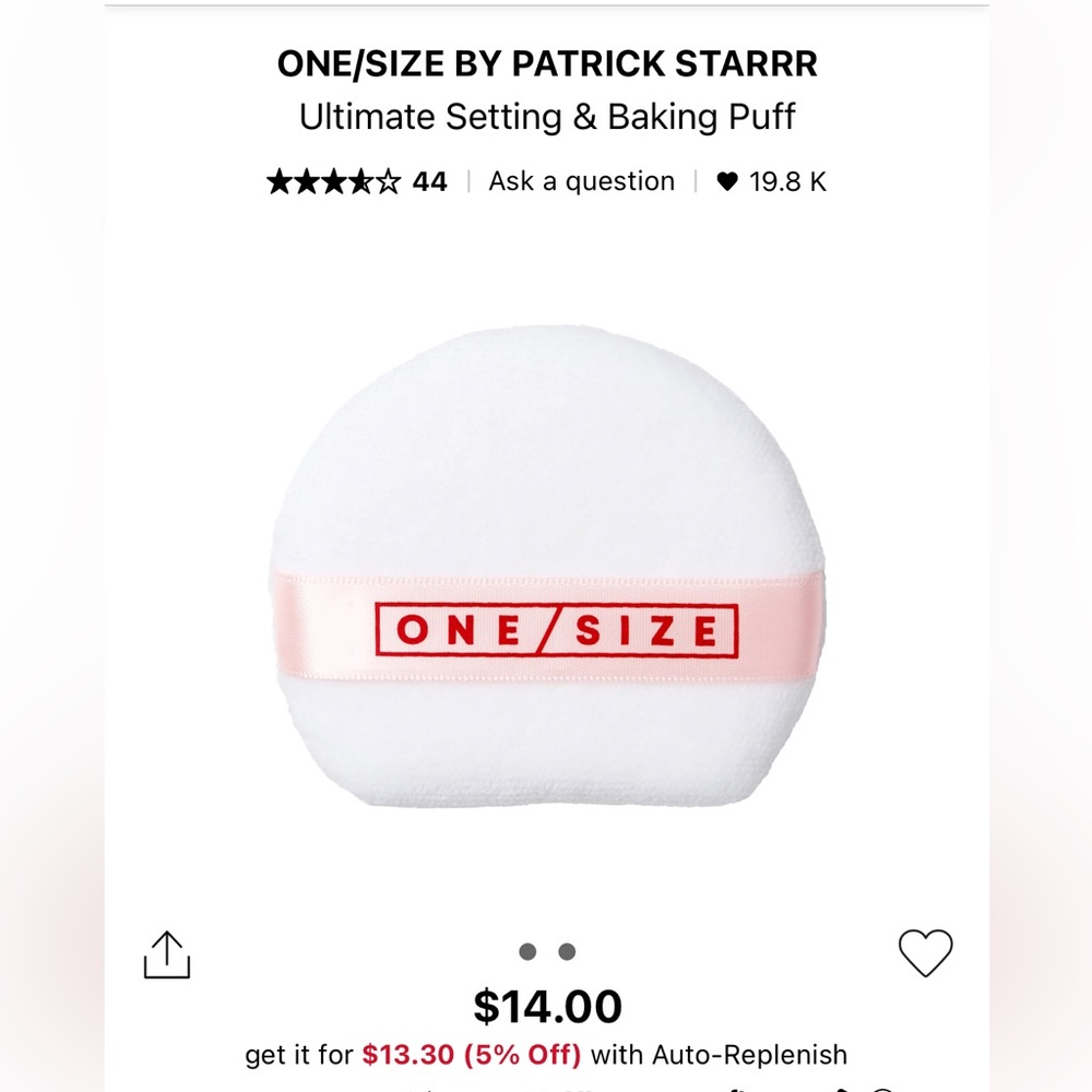 One Size Makeup Puffs NWT